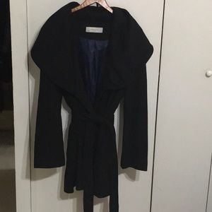 T Tahari Wool Wrap Coat